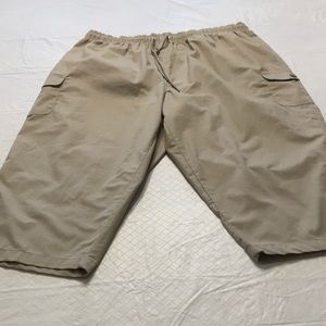 Cargo Style Capris~Elastic waist 🤎